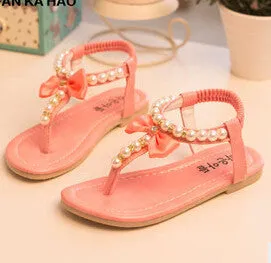 children shoes kids sandals summer sandals Sweet Gentlewomen Flower Toe Cap Covering Sandals Girls Shoes
