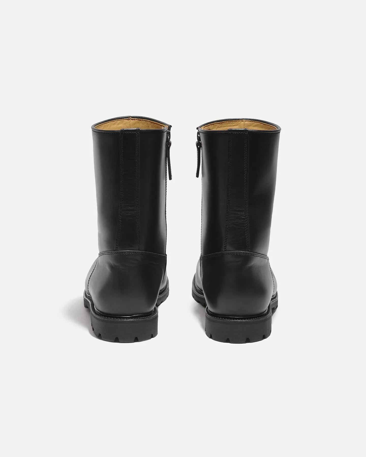 City boots black with leather lining