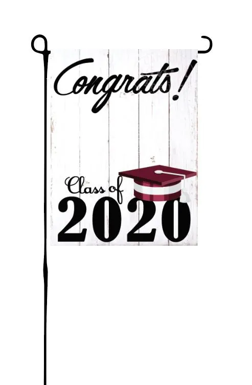 Class of 2020 - Maroon & White - Garden Flag