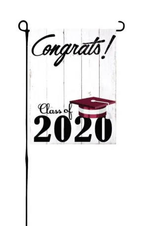 Class of 2020 - Maroon & White - Garden Flag