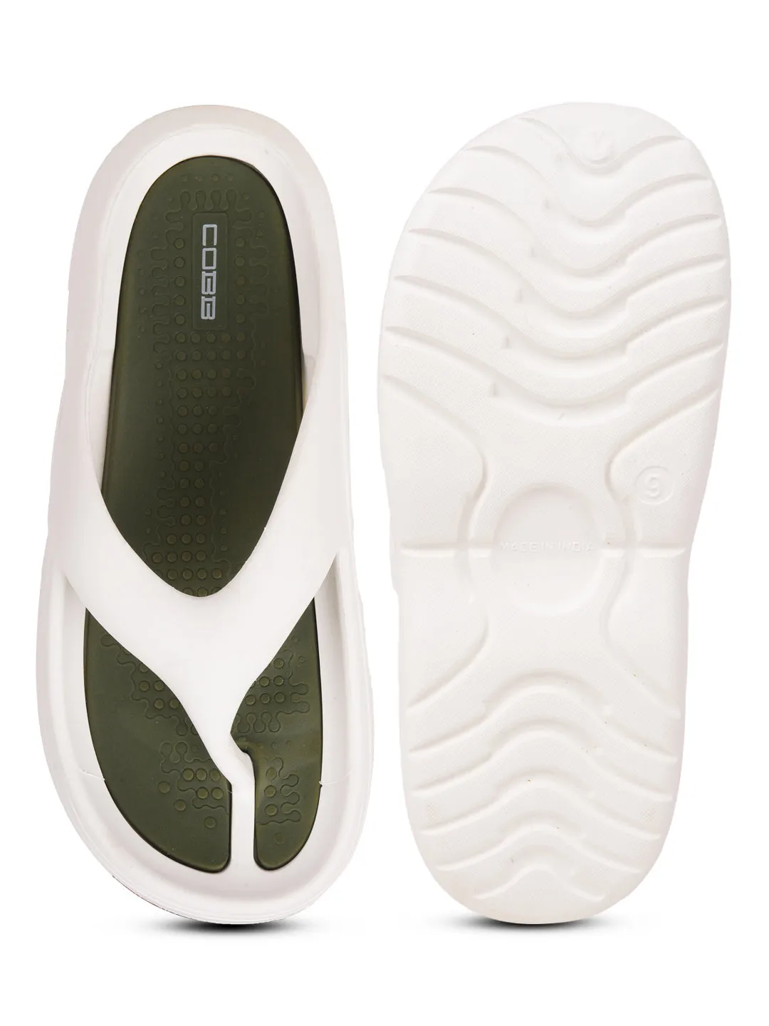 COBB MEN'S WHITE FLIP-FLOP