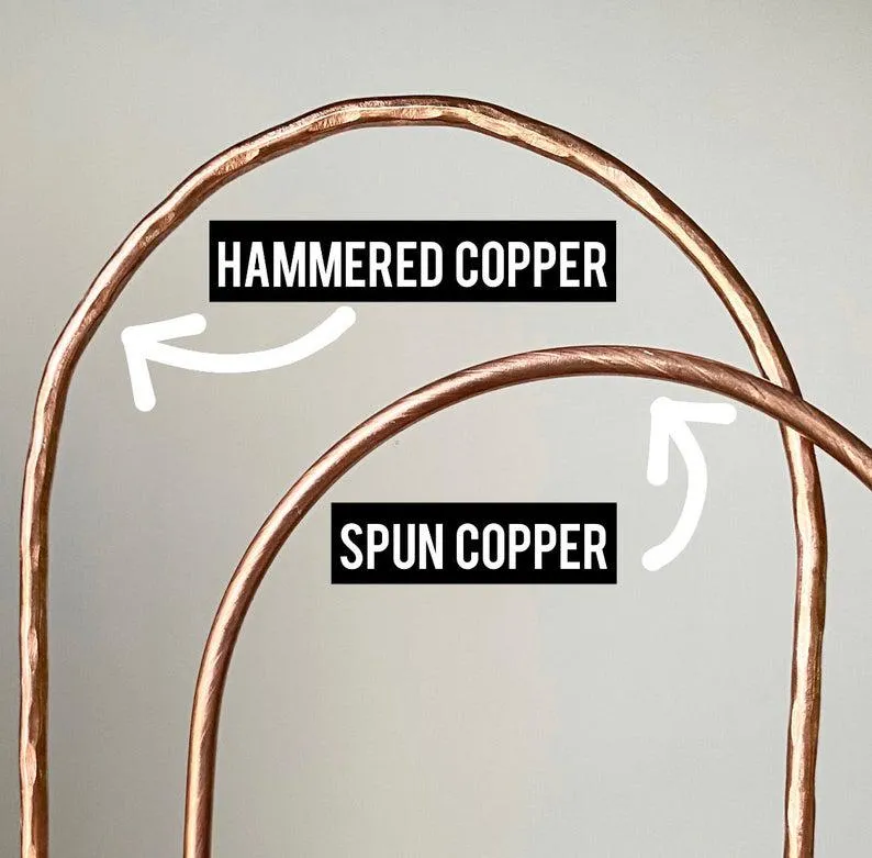 Copper Arch Trellis for House Plants, 4 Sizes Available