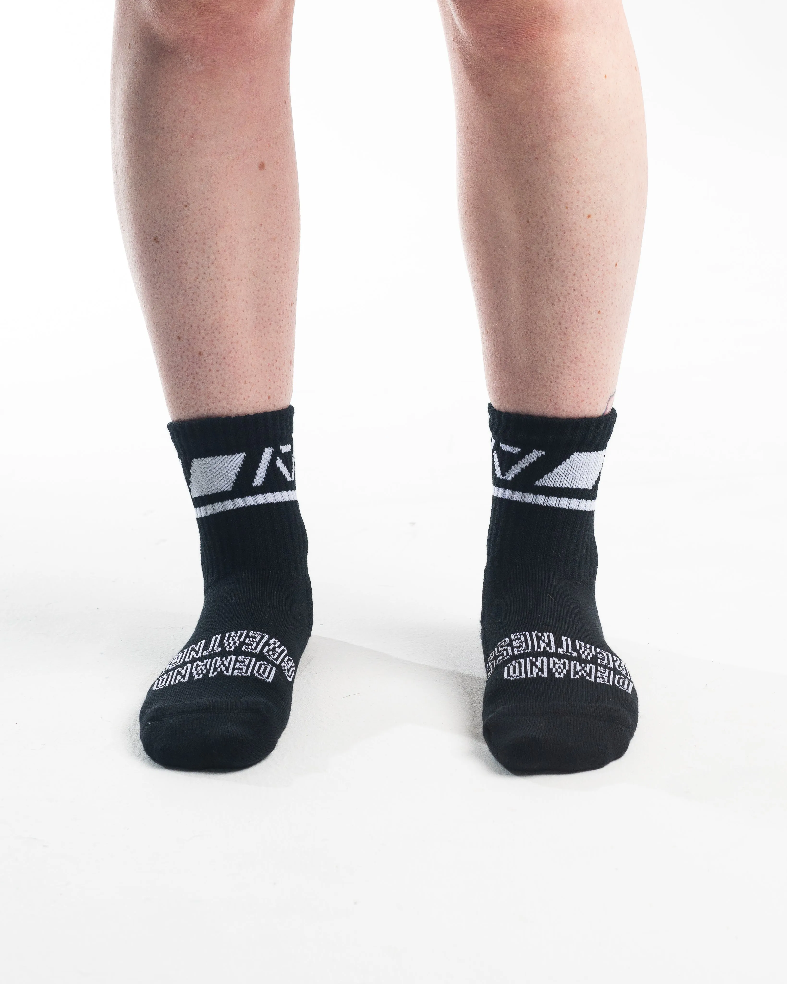 Crew Socks - Domino Black