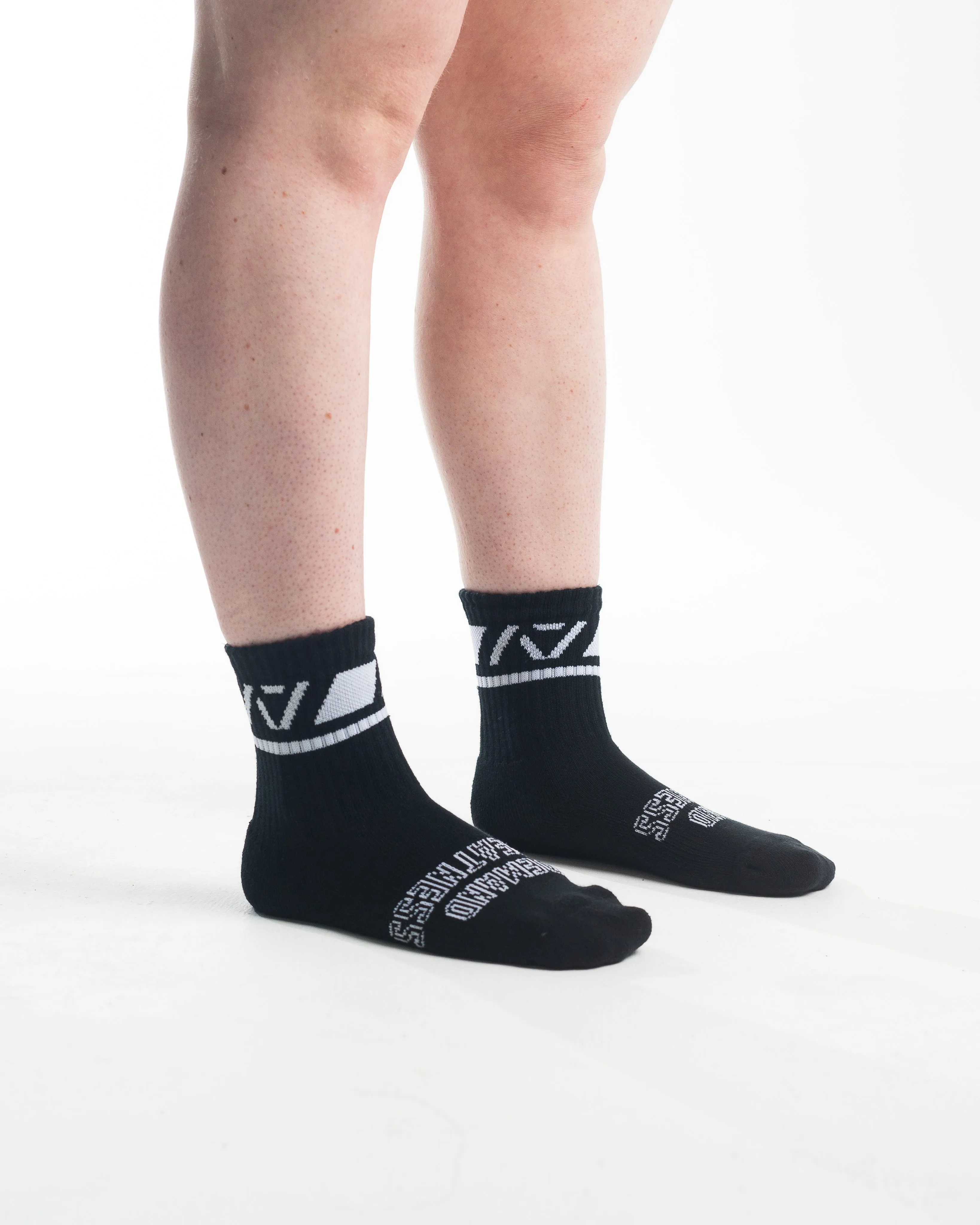 Crew Socks - Domino Black
