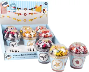 Cupcake Wooden Beads