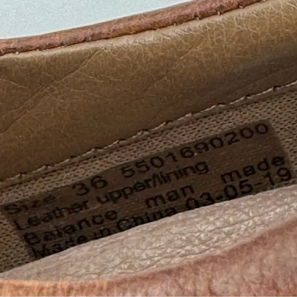 DANSKO Fawna Chestnut Burnished Calf Leather Mary Jane Shoe Arch Support Size 36