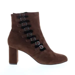 David Tate Mood Womens Brown Extra Wide Suede Zipper Casual Dress Boots