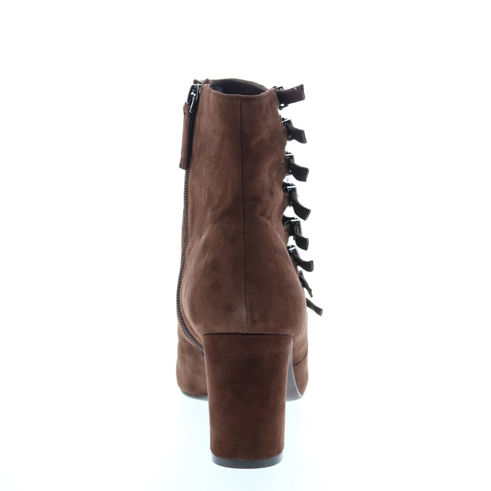 David Tate Mood Womens Brown Extra Wide Suede Zipper Casual Dress Boots