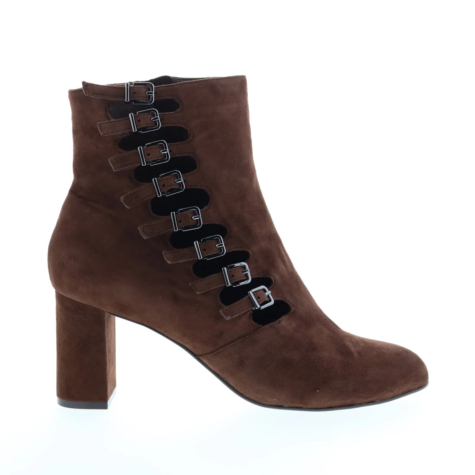 David Tate Mood Womens Brown Extra Wide Suede Zipper Casual Dress Boots