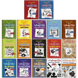 Diary of a Wimpy Kid The Ultimate Complete 17 Books Collection Set by Jeff Kinney