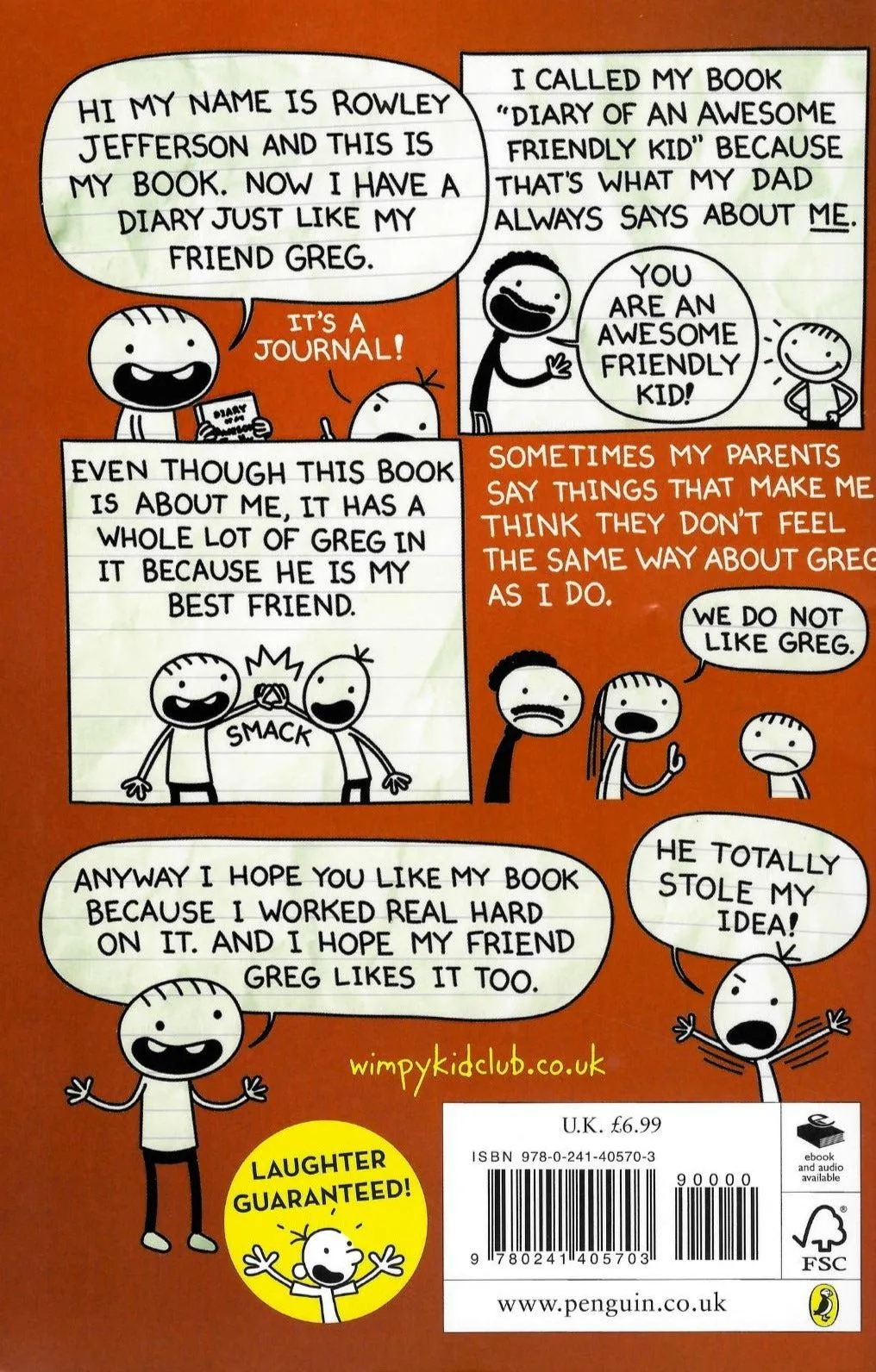 Diary of an Awesome Friendly Kid - Rowley Jefferson's Journal - Paperback
