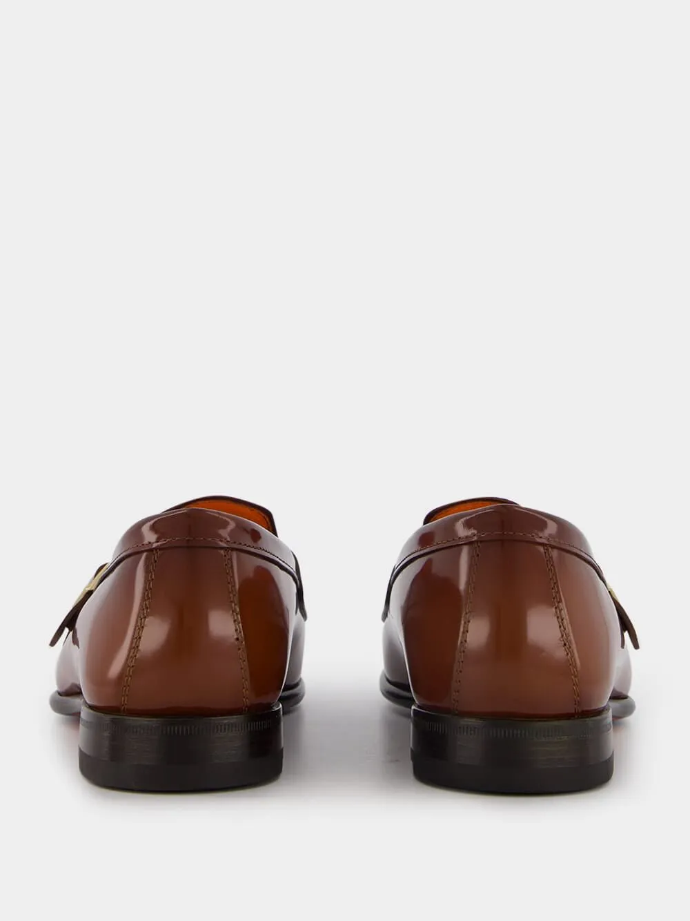Double-Strap Leather Monk Shoes