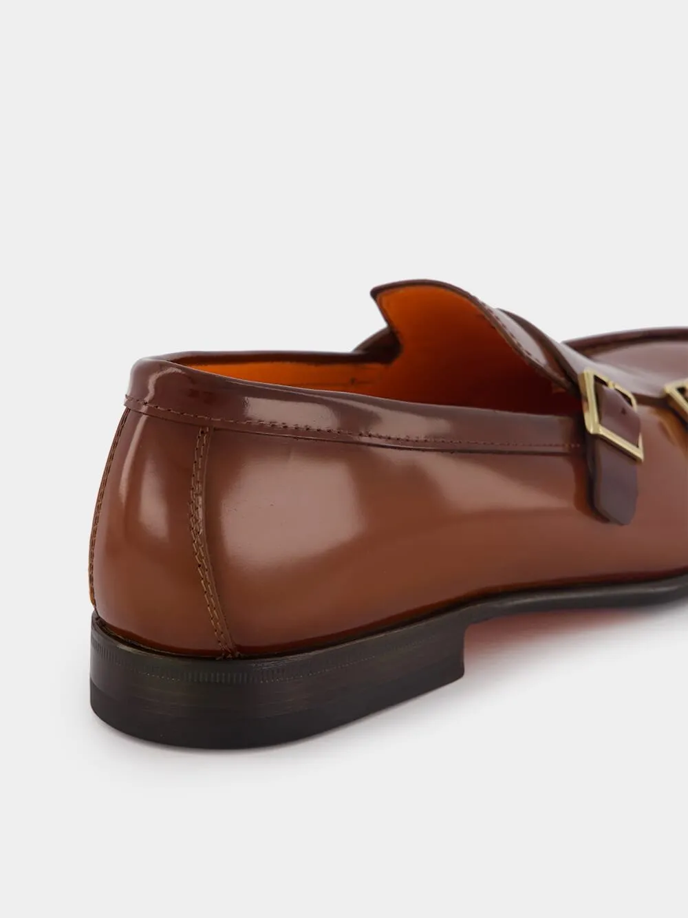 Double-Strap Leather Monk Shoes