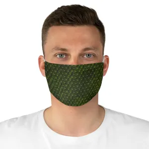 Dragon Scales Fabric Face Mask Printed Cloth Green Serpent