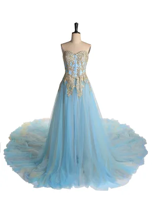 Elegant Maternity Dress for Photo Shoot Strapless Slit Tulle Wedding Evening Maxi Dress with 2M Train