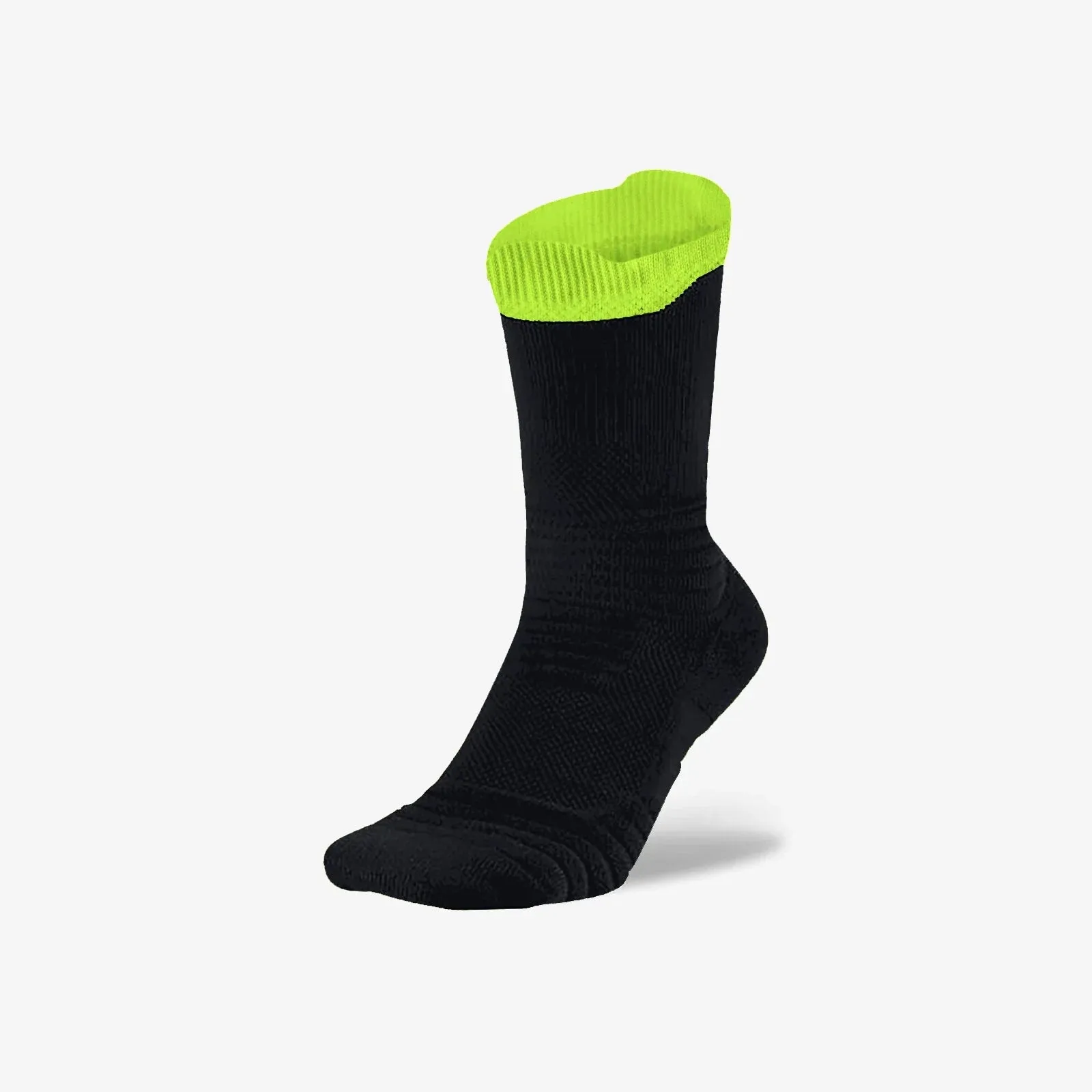 Elite Performance Crew Socks - Black/Volt