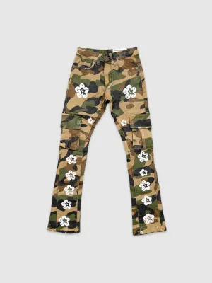 EVO-330160K-Kid's Camo Flower Twill Pants