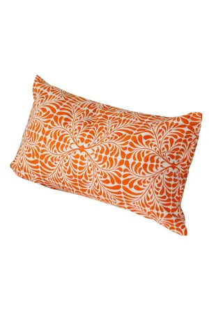 fern orange printed cloth 12" x 20" pillow covers