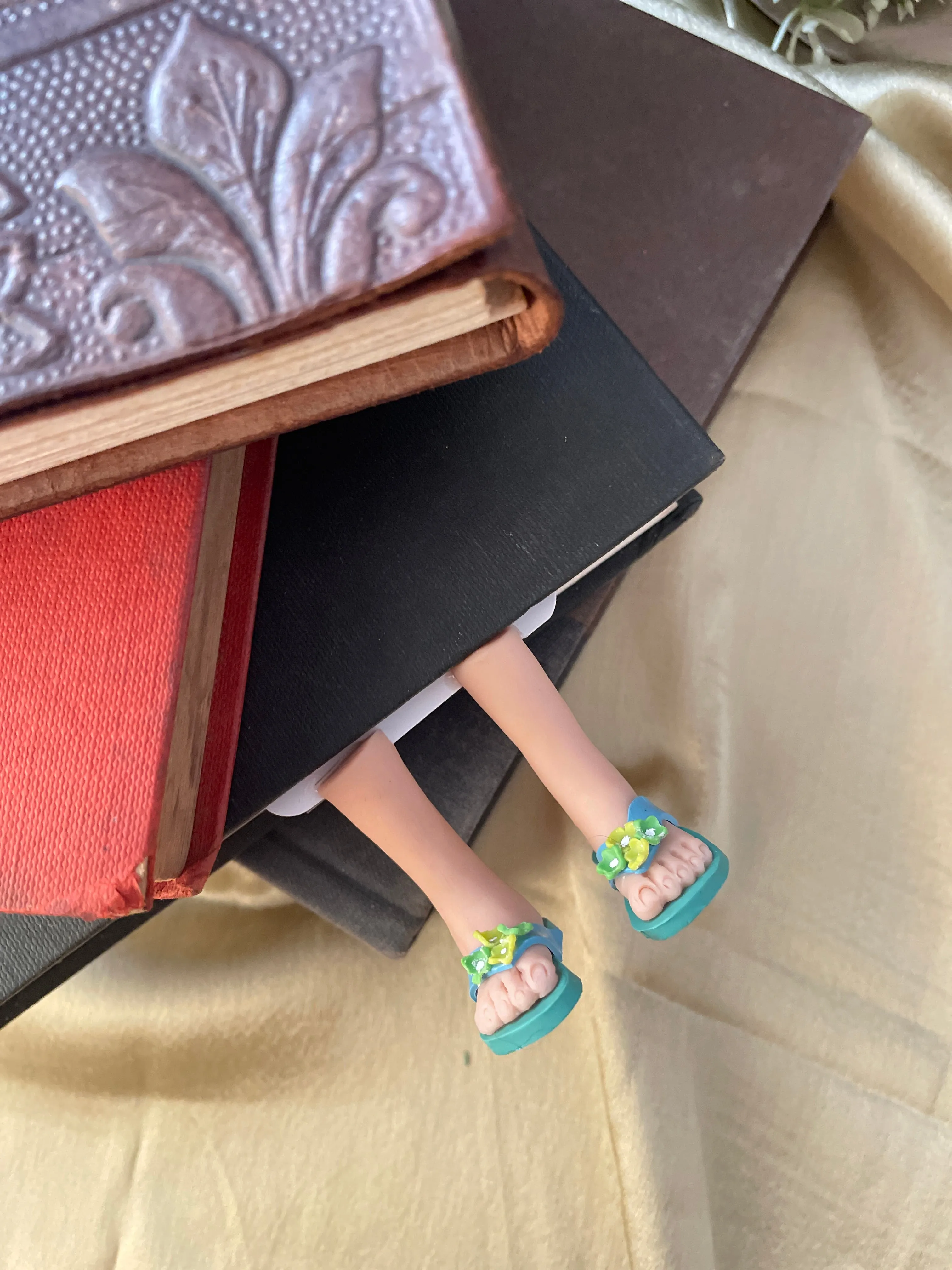Flip Flop Lovers Handmade Miniature Leggy Bookmark