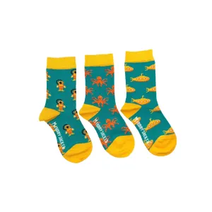 FRIDAY SOCK CO - Kid's Diver, Submarine, & Octopus Socks