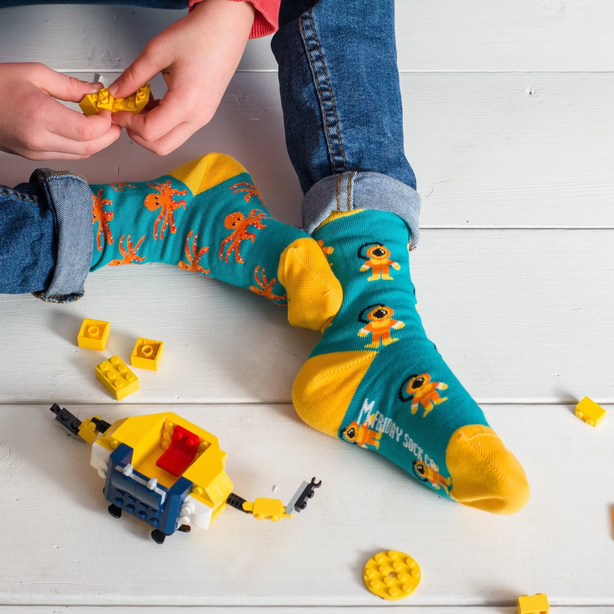 FRIDAY SOCK CO - Kid's Diver, Submarine, & Octopus Socks