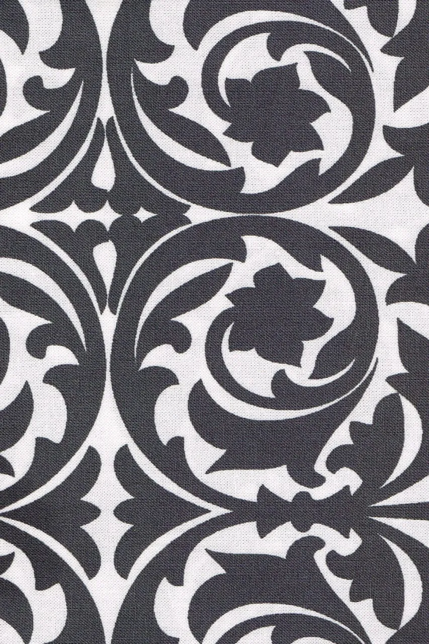 garden gate graphite gray printed cloth guest towels