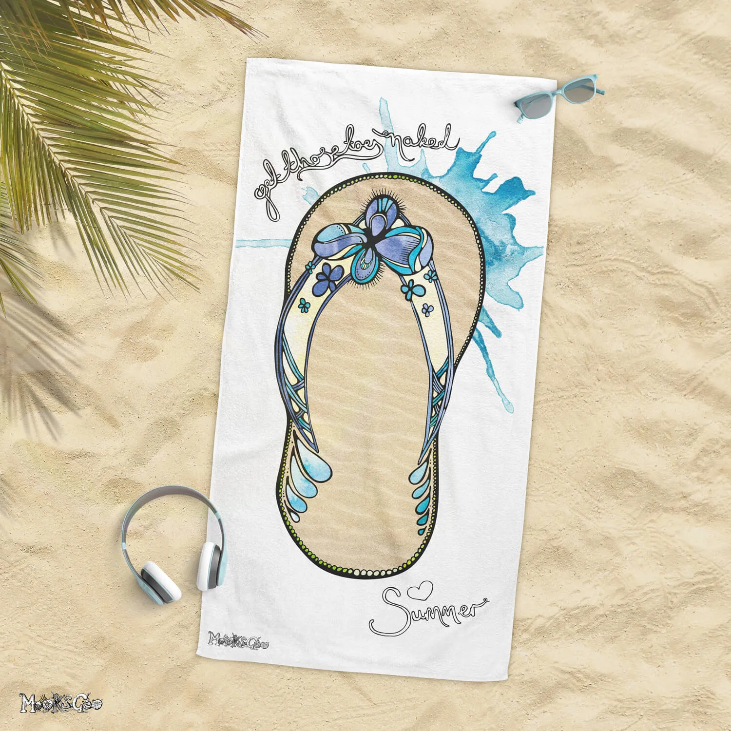 Get Those Toes Naked Beach or Bath Towel