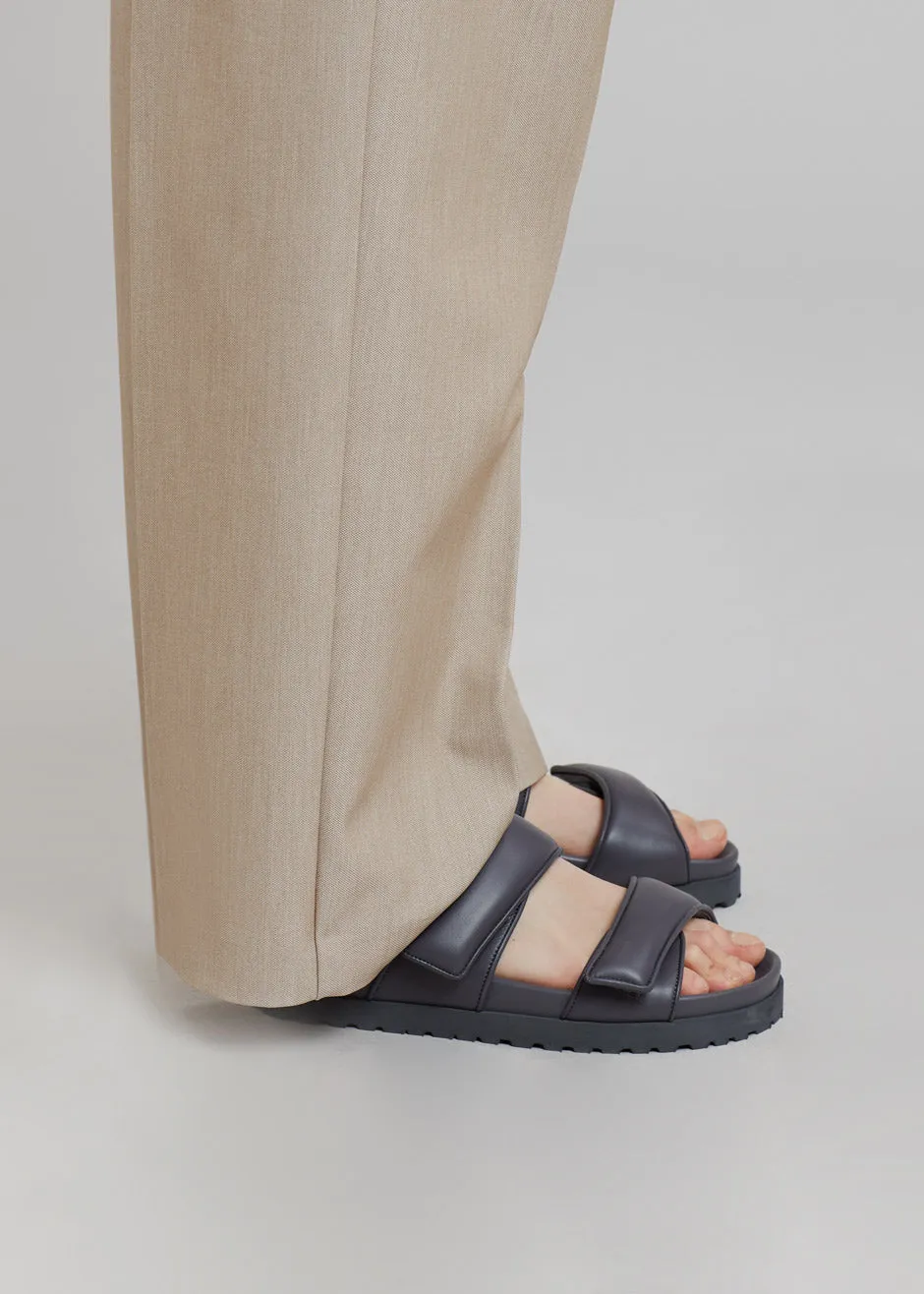 Gia x Pernille Double Strap Sandal - Anthracite