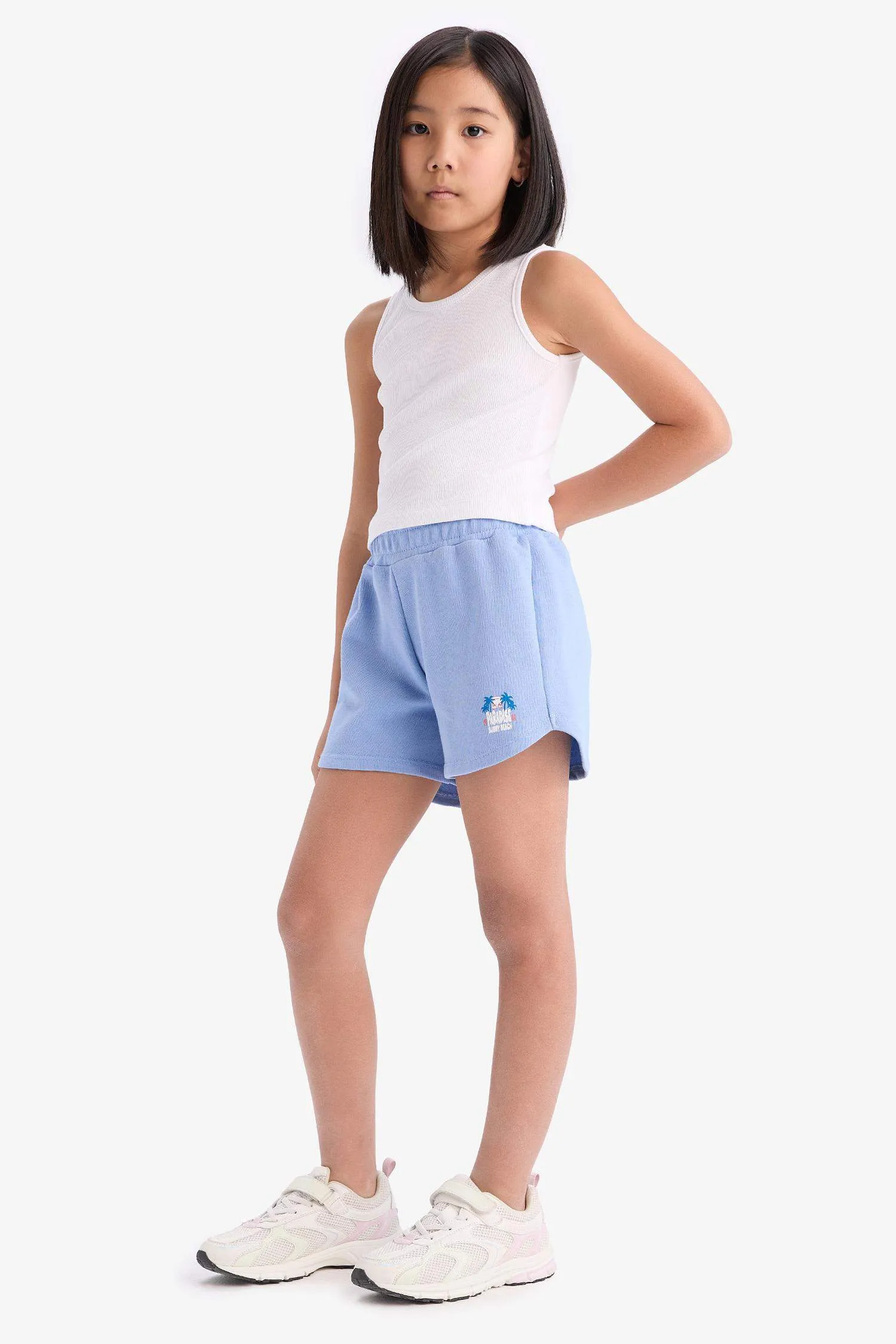 Girl Sweatshirt Fabric Shorts