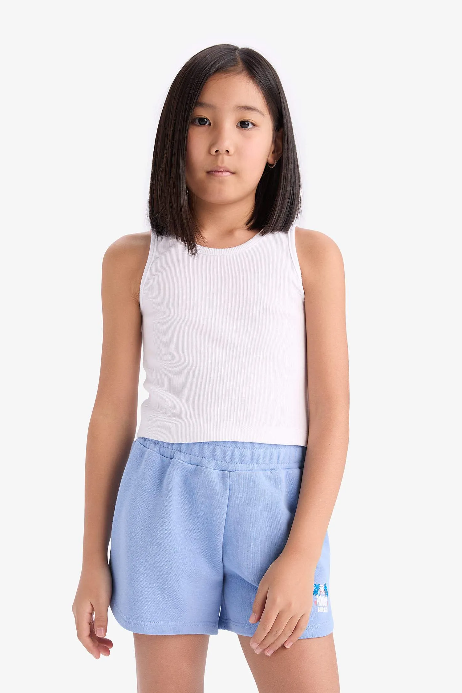 Girl Sweatshirt Fabric Shorts