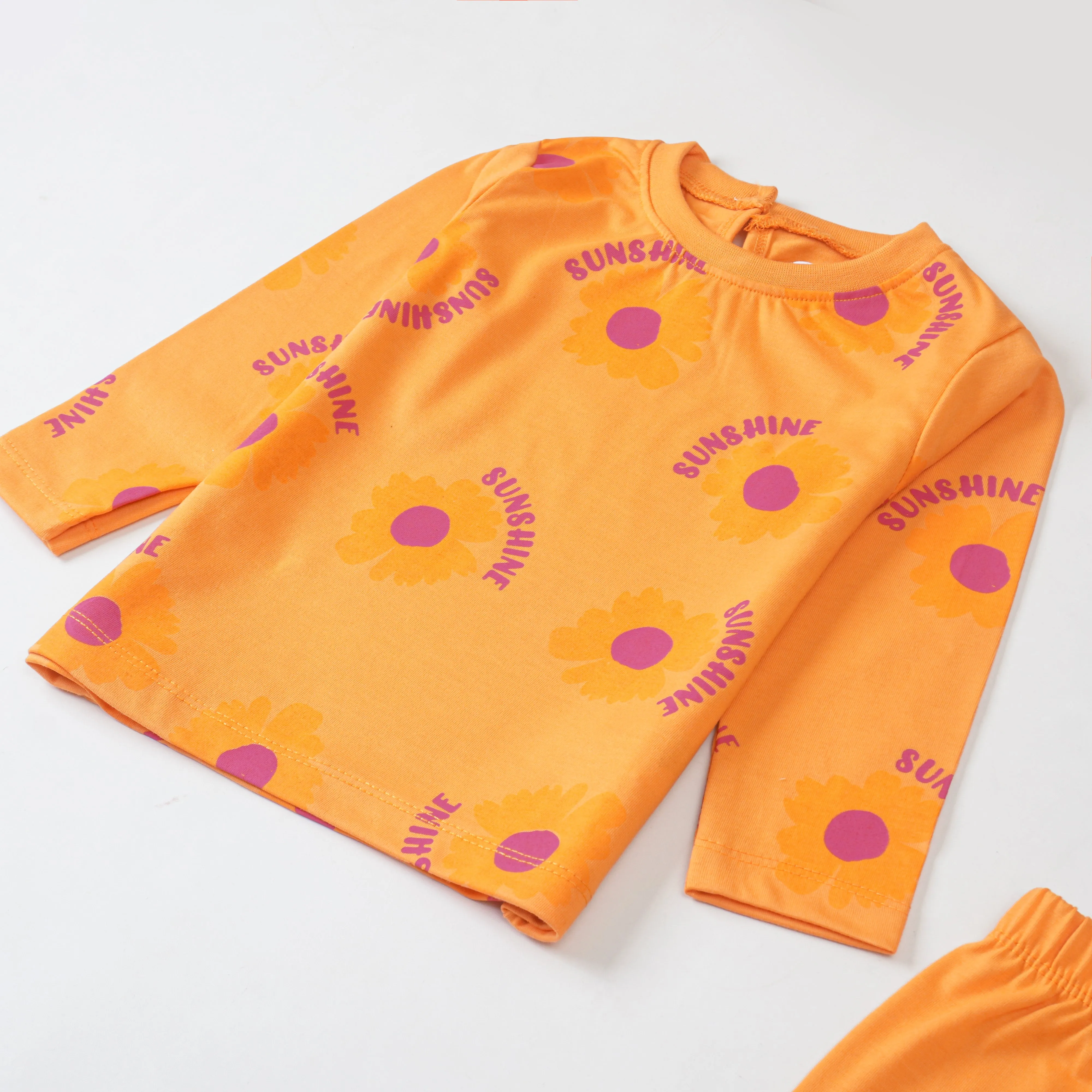 Girls Printed Full Sleeve Suit