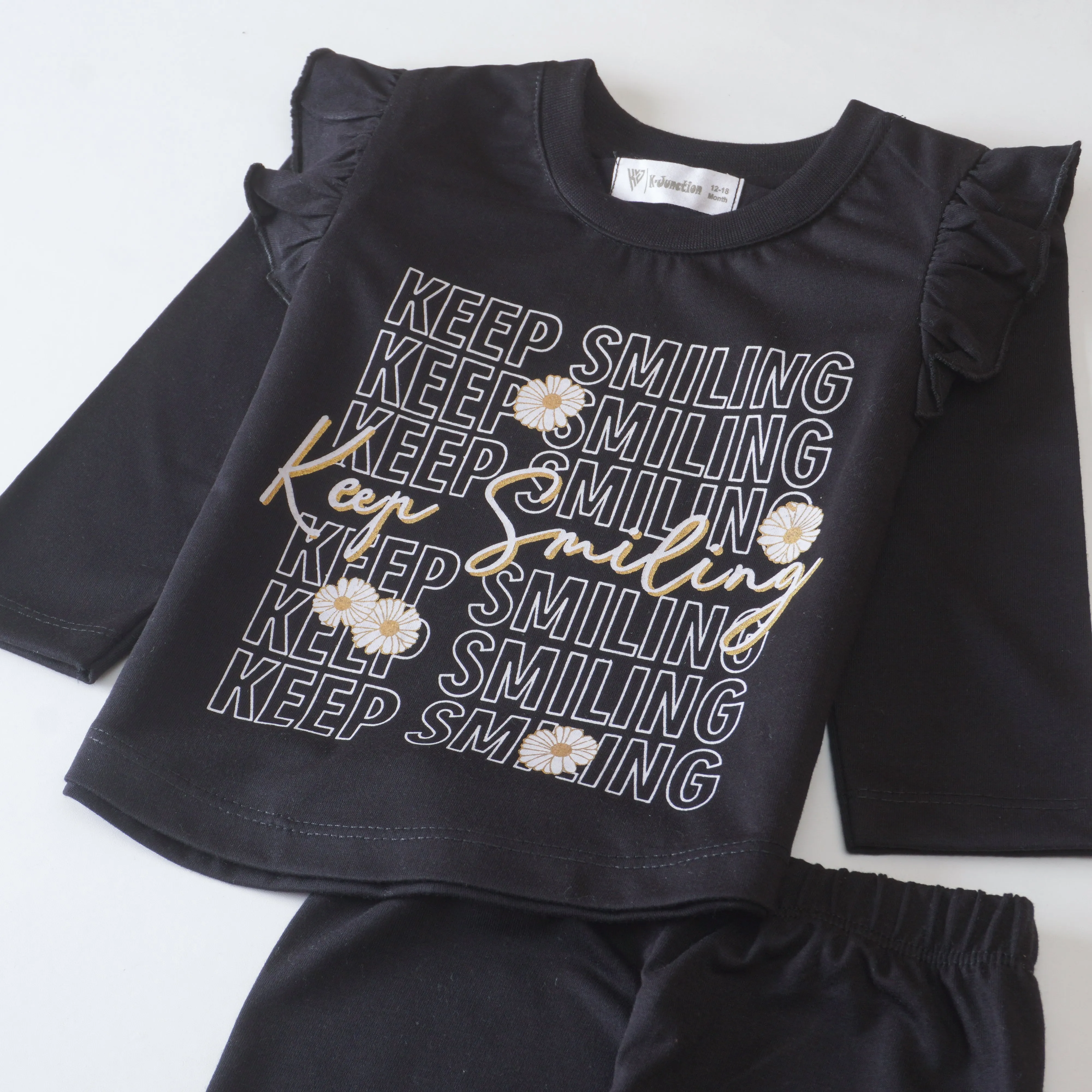 Girls Printed Full Sleeve Suit