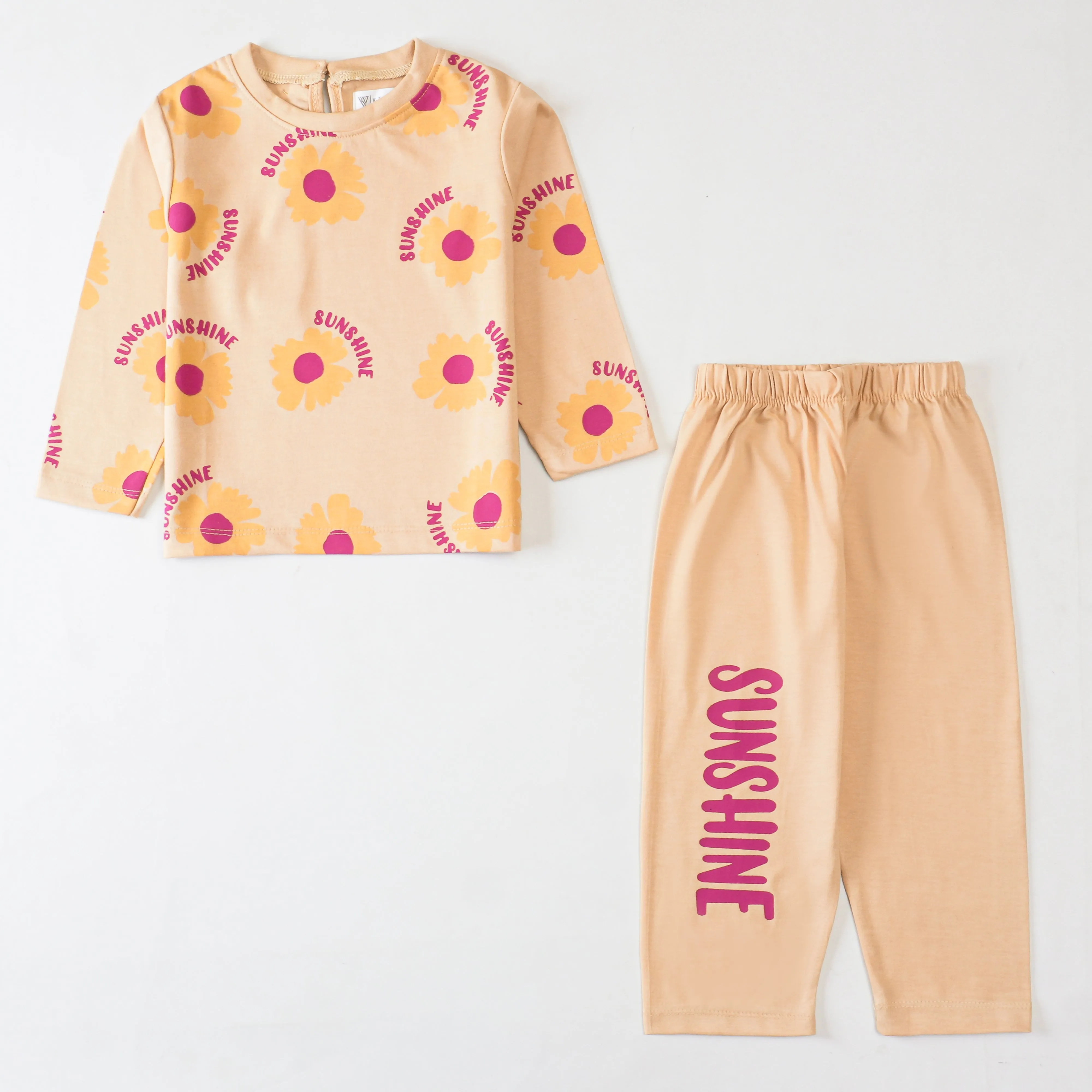 Girls Printed Full Sleeve Suit