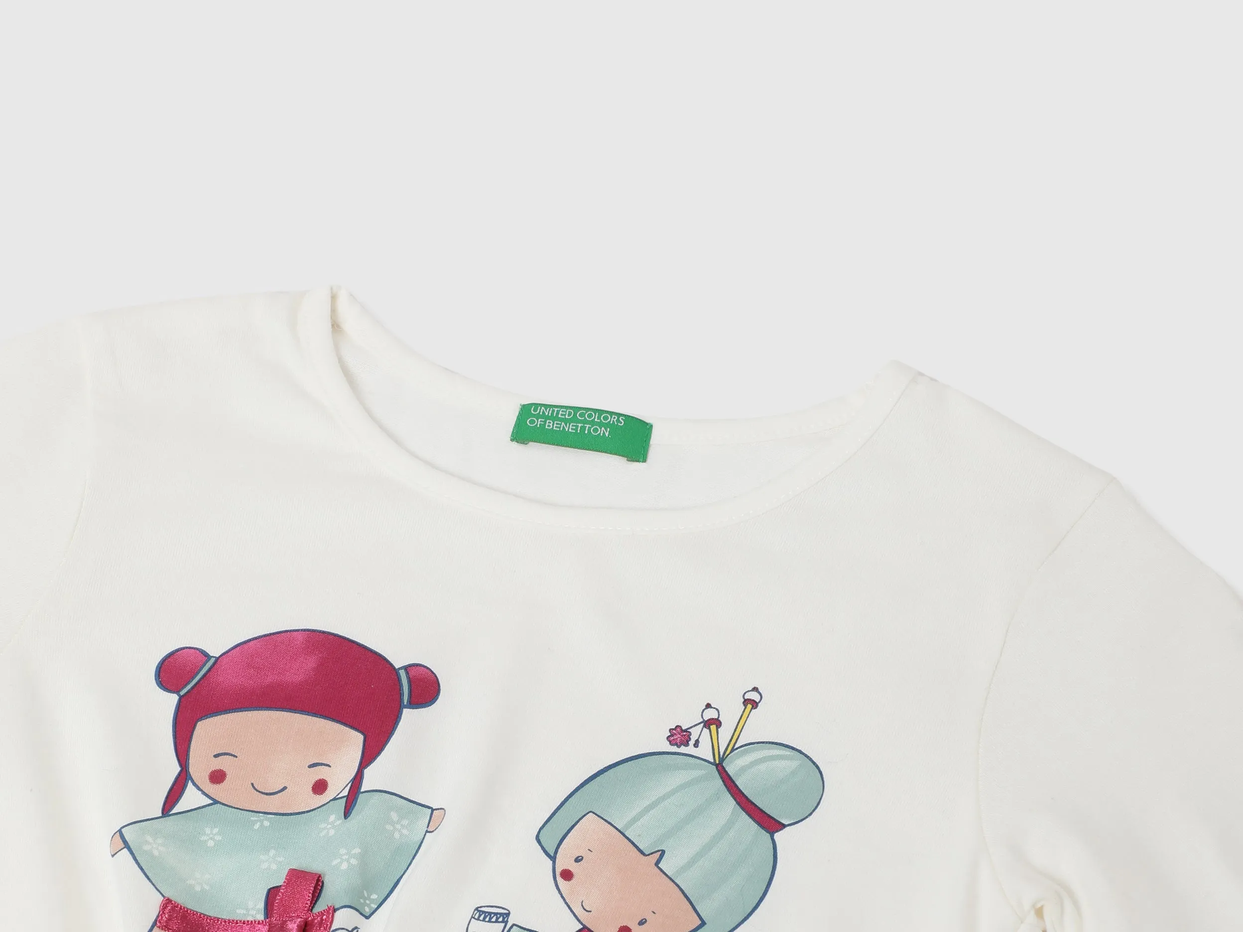 Girls Printed Round Neck T-Shirt