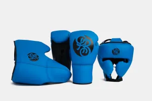 Gladiator Pinnacle Sparring Kit - Azure Blue (Matte Blue/Black)
