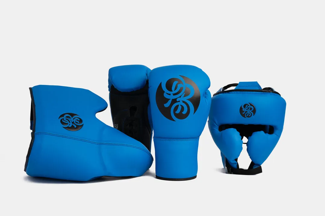 Gladiator Pinnacle Sparring Kit - Azure Blue (Matte Blue/Black)