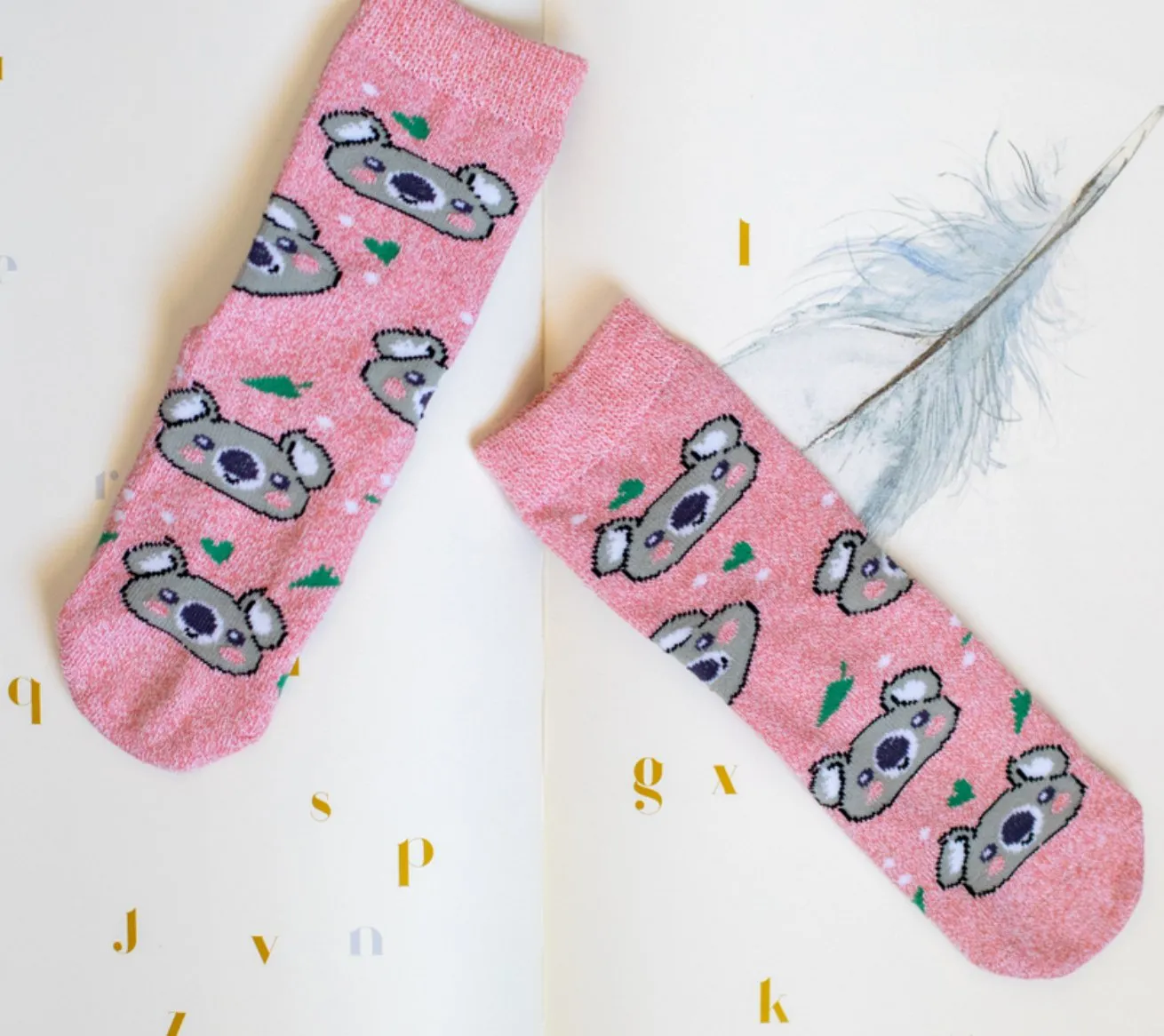 Good Luck Sock - Cats, Koala and Octopus Kids Socks