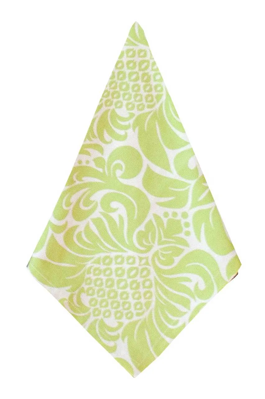 gracious linden green printed cloth dinner napkins