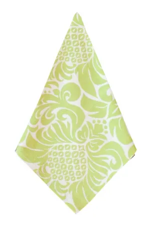 gracious linden green printed cloth dinner napkins