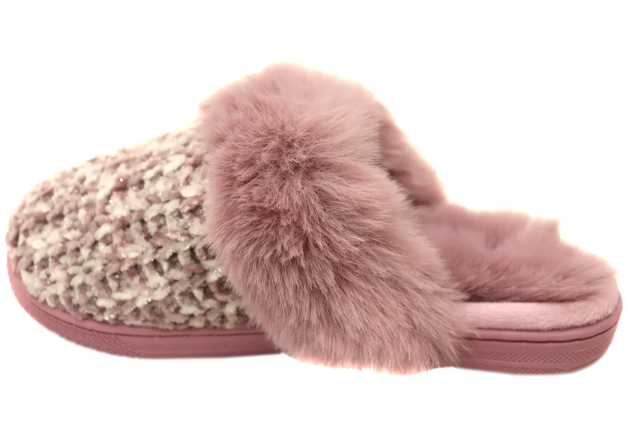 Grosby Marnie Womens Comfortable Open Back Slippers