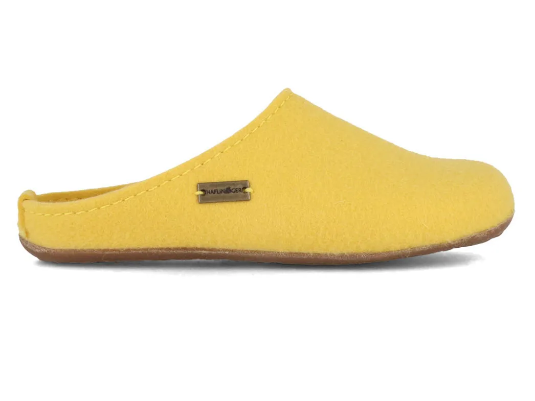 HAFLINGER Women Felt Slippers 'Everest Fundus', yellow
