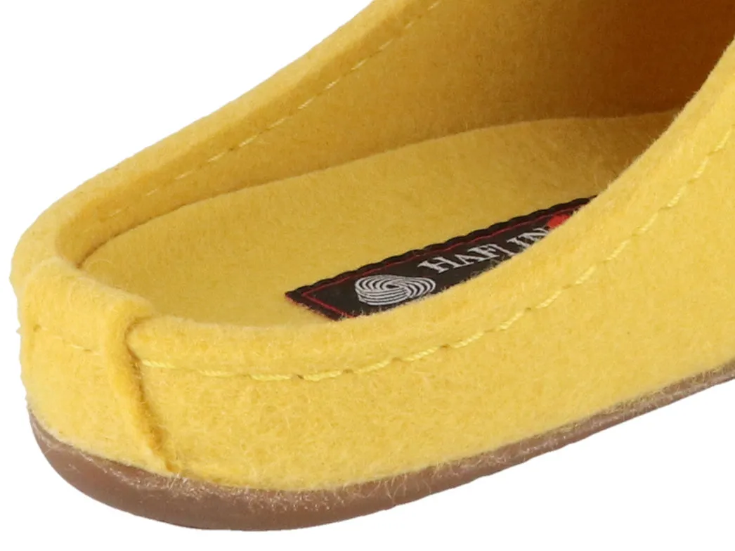 HAFLINGER Women Felt Slippers 'Everest Fundus', yellow