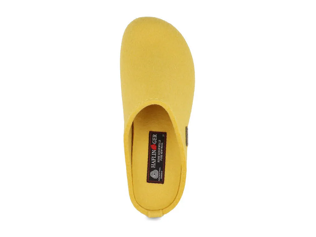 HAFLINGER Women Felt Slippers 'Everest Fundus', yellow