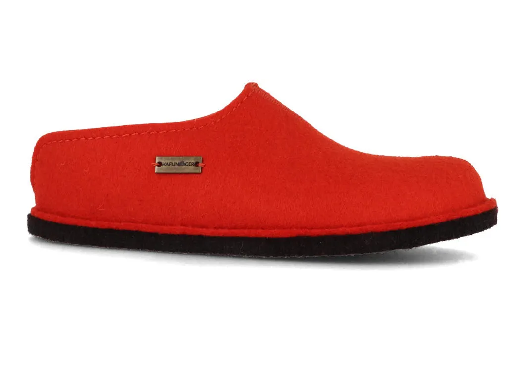 HAFLINGER Women Felt Slippers 'Flair Smily', orange
