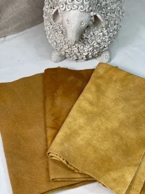 Hand-Dyed Wool Cloth - Shades of Toffee
