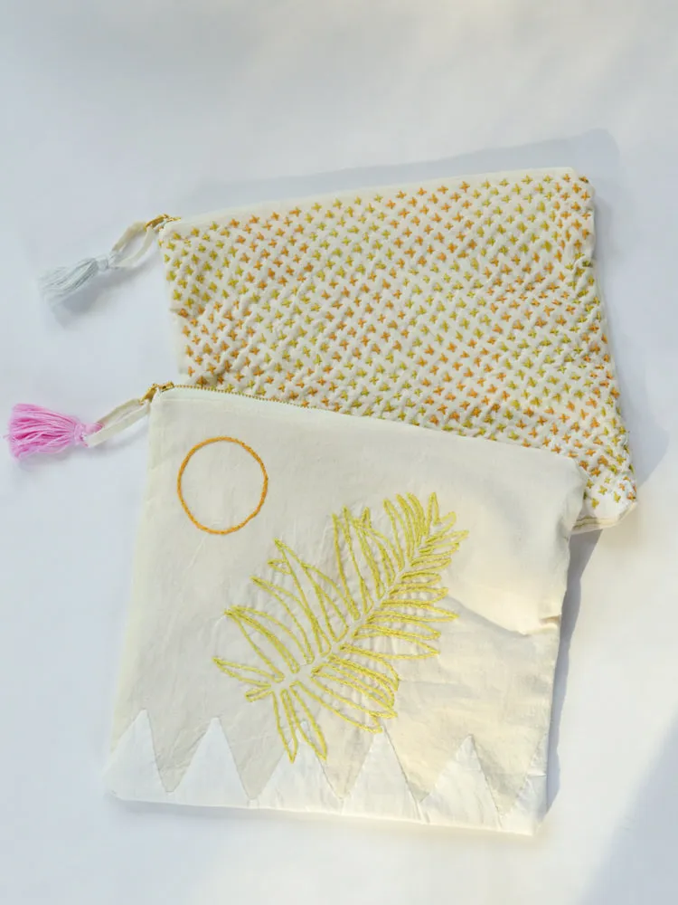Hand Embroidered Pouch 009