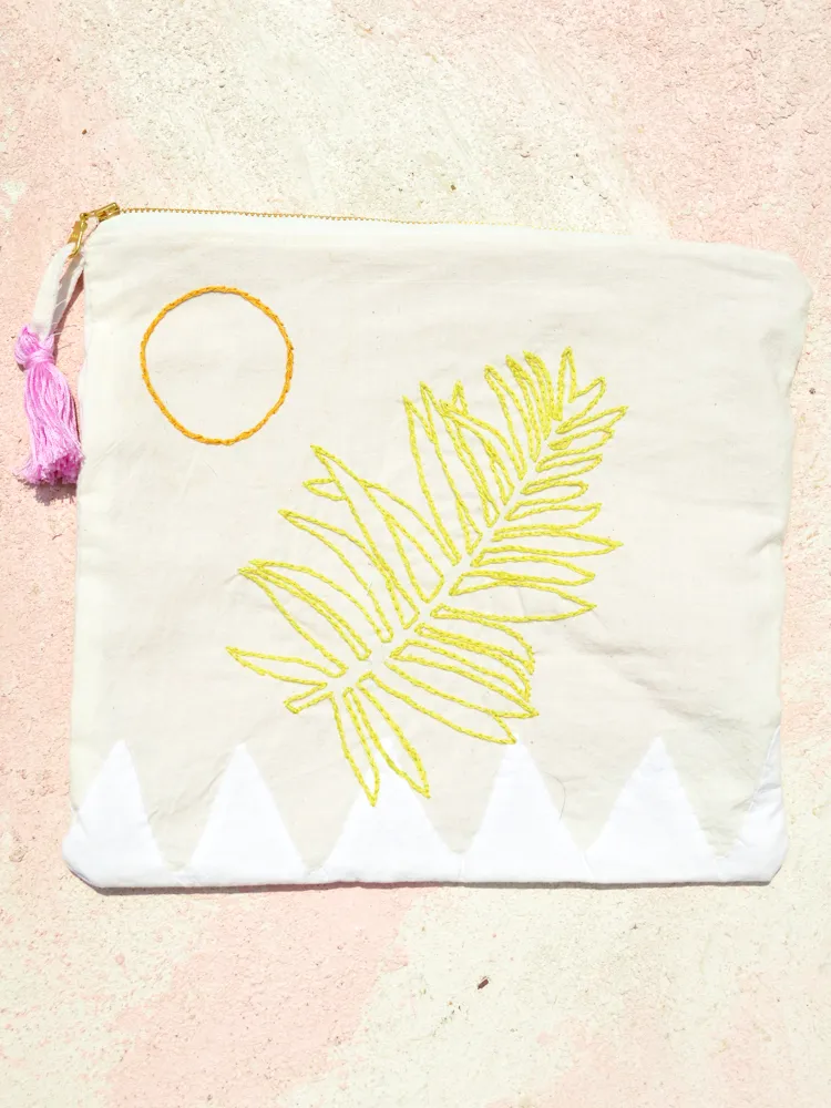 Hand Embroidered Pouch 010