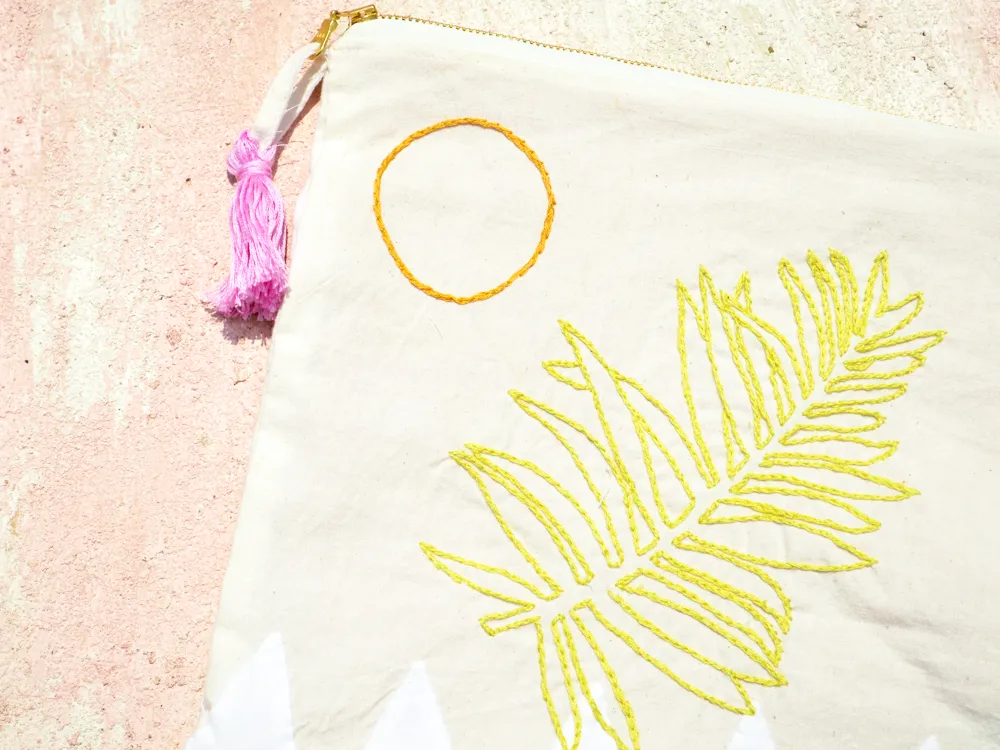 Hand Embroidered Pouch 010