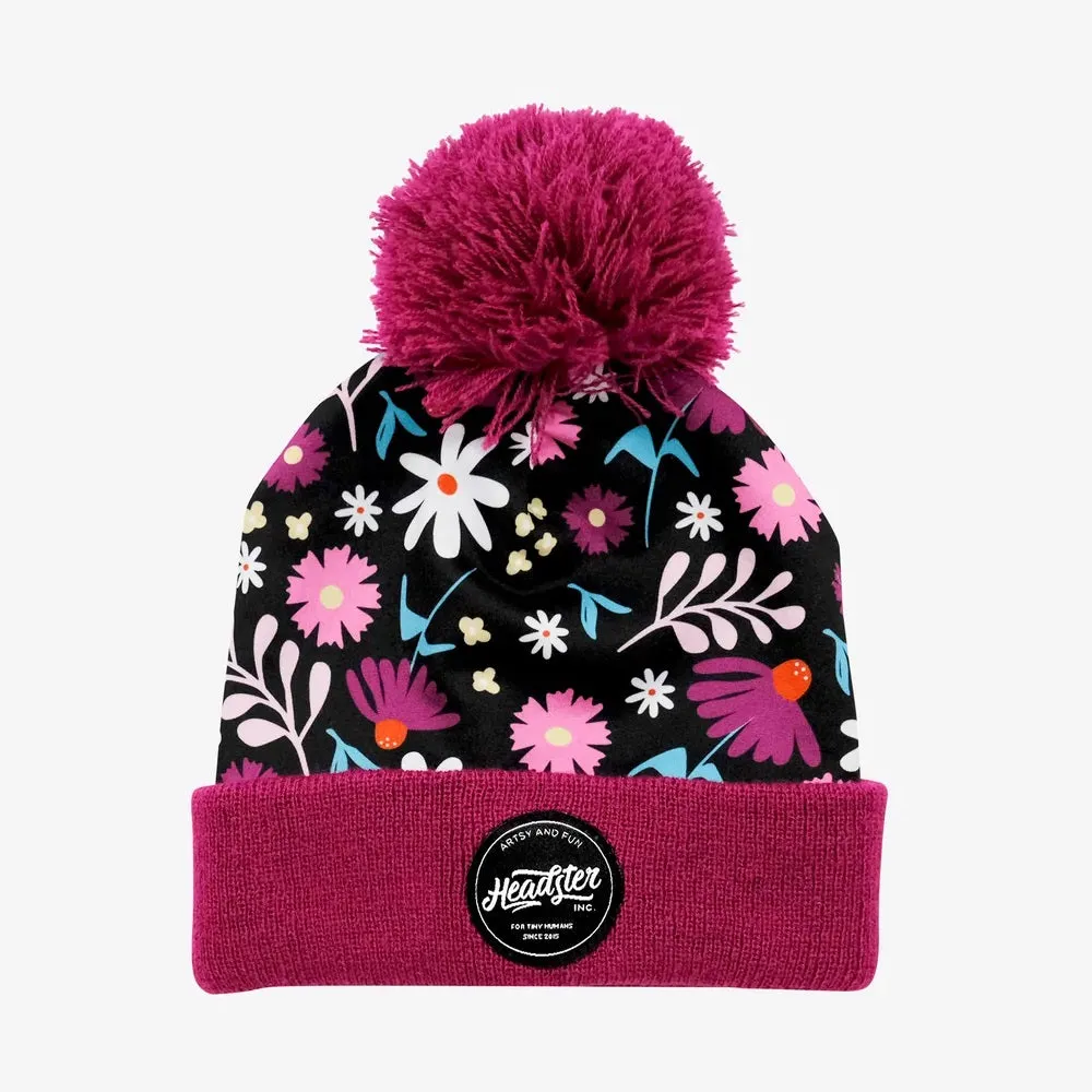 Headster Kids Jersey Toque (Flower Child Fuchsia)