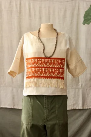 HF175 The Highlands Foundry Natural Mossi Textile Bird Top
